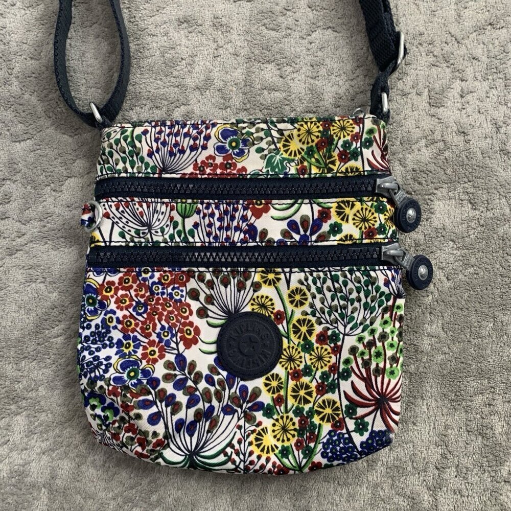 Kipling Crossbody Bag Womens Small Floral Handbag Adjustable Travel 7.5x7” - Picture 2 of 9